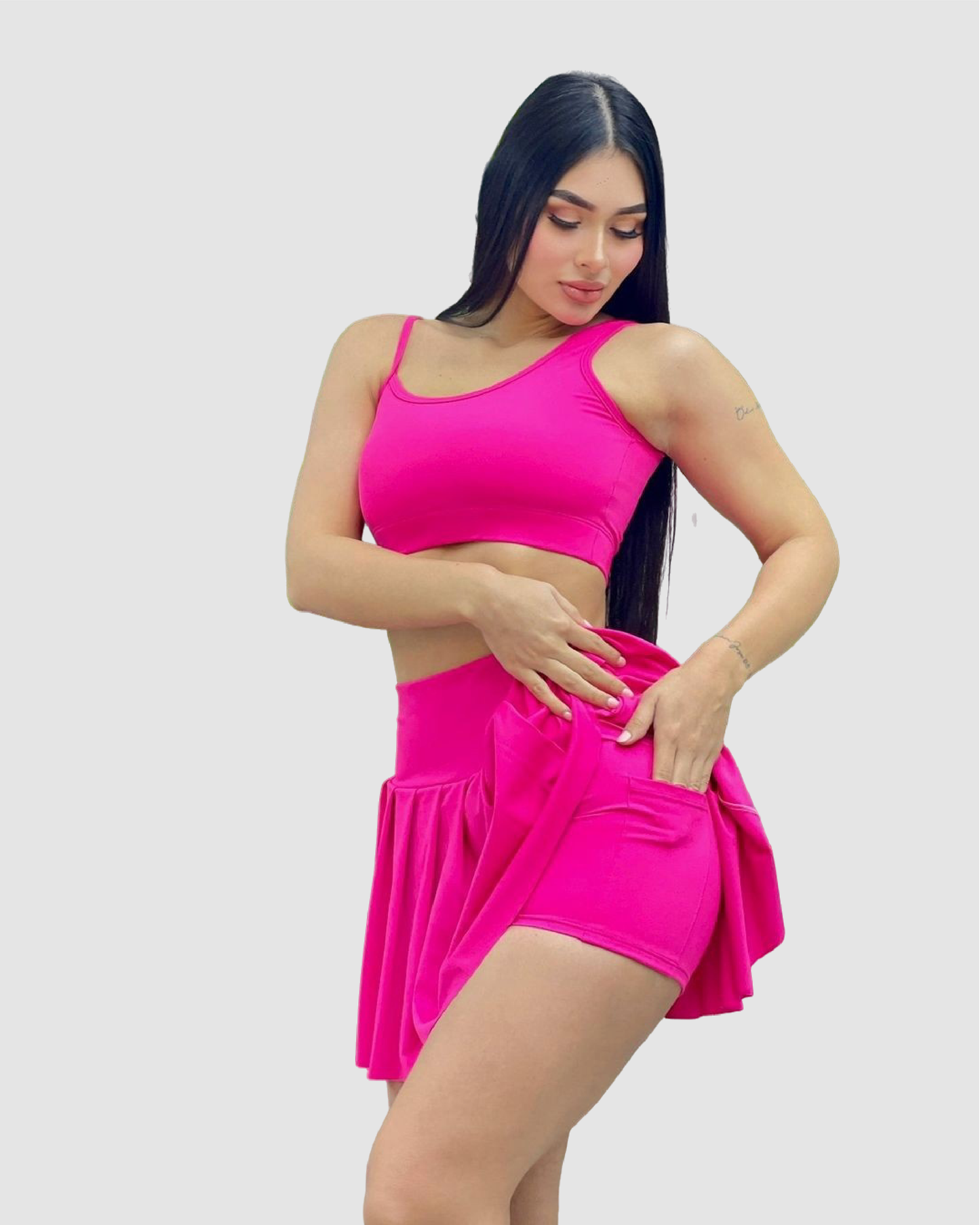 falda short prenses + top