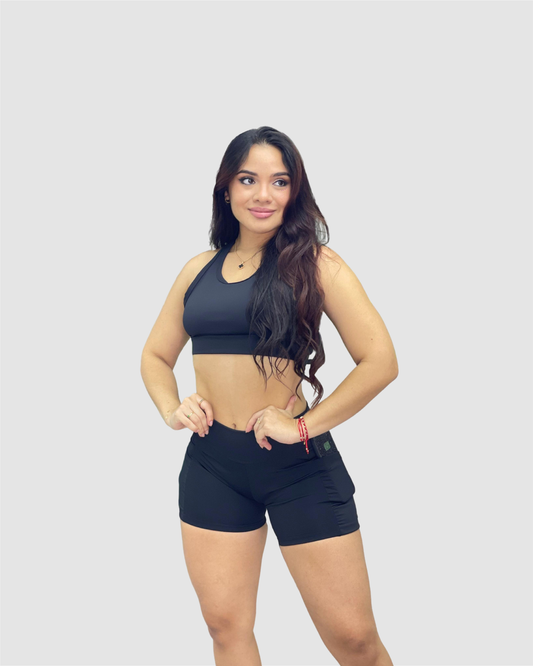 Short con bolsillo + top